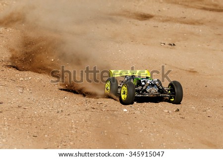 rc model rally off road race Royalty-Free Stock Photo #345915047