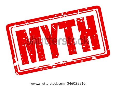 MYTH red stamp text on white Royalty-Free Stock Photo #346025510