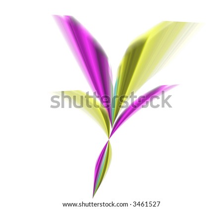 violet and yellow shapes - abstract image