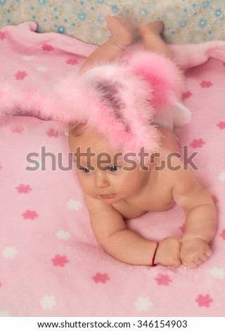 baby girl dressed rabbit