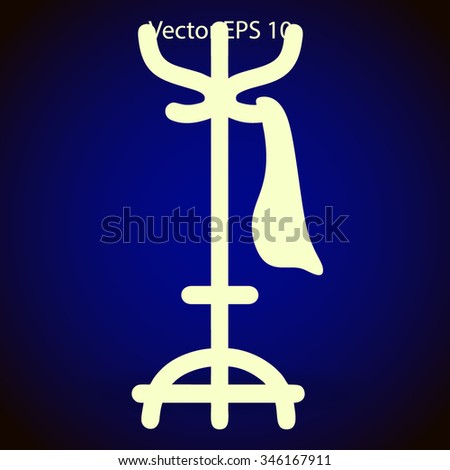 clothes hanger vector illustration