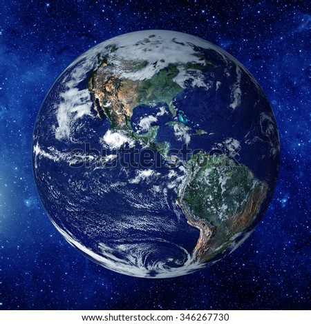 Planet earth from the space. elements of this image furnished by NASA