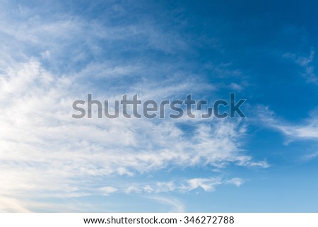 Nice white cloud on blue sky