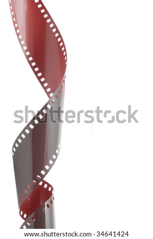 film strip in front of a white background