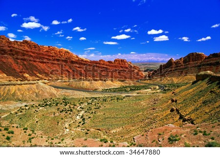 landscape of Utah state. USA