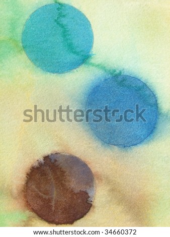 grunge circle watercolor background