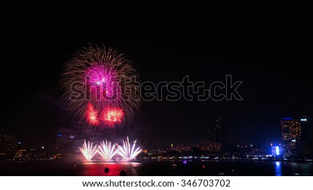 Pattaya International Fireworks Festival 2015.