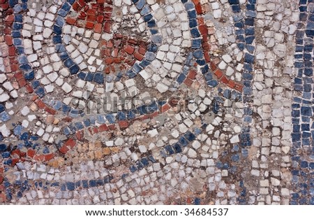 mosaic of vintage Greece