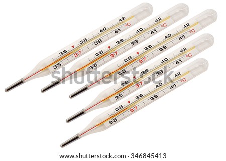 Medical thermometers.