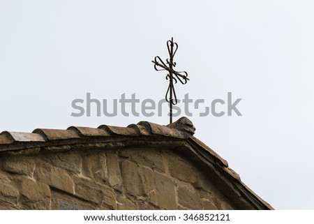 Cross on the church