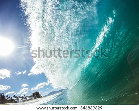 Winter moments on the north shore in Hawaii Royalty-Free Stock Photo #346869629
