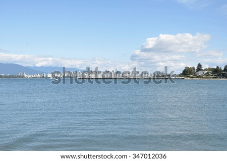 Vancouver Skyline seen from Jericho Beach