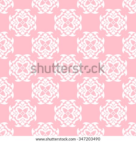 Tints of Pink Seamless pattern, Abstract Seamless pattern, Vector Seamless pattern. Repeating geometric, Seamless floral pattern