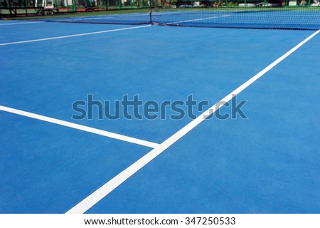 Tennis court. Royalty-Free Stock Photo #347250533
