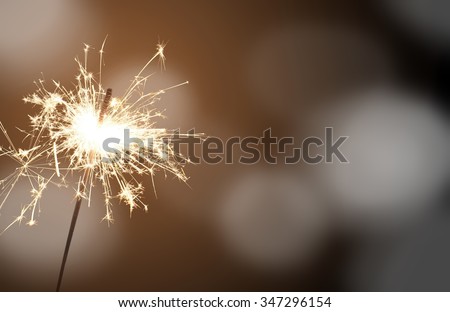 sparkler - New Year's Eve Royalty-Free Stock Photo #347296154