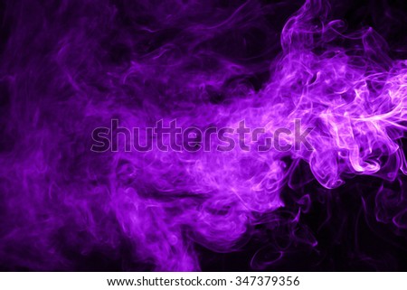 Magenta smoke color on black background