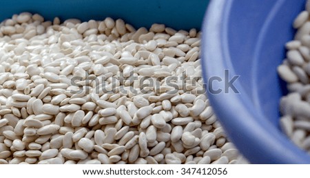 Picture of a Kidney beans for sale on a  farmer`s market