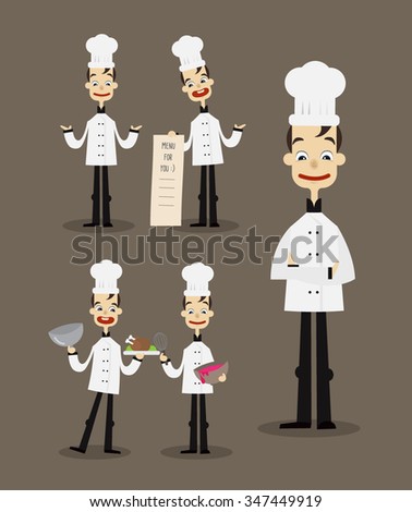 Chef. Character Design.Vector illustration
