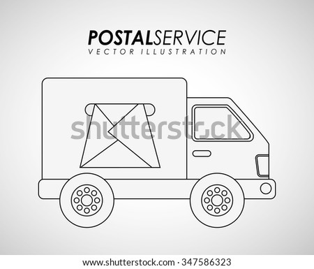postal service design, vector illustration eps10 graphic 