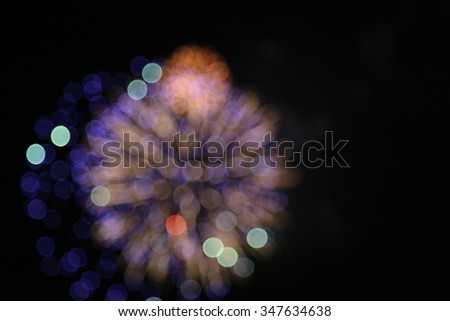 abstract background, Blurred lights, light from the peat.