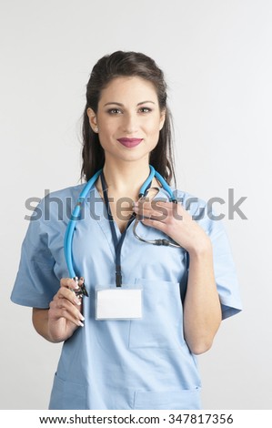 medical woman doctor with stethoscope