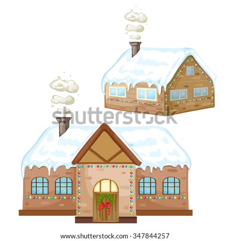 Two Christmas houses