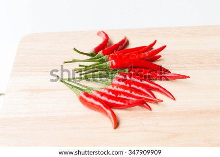 group of chilies  peppers isolated on white background

