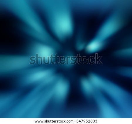 Abstract science fiction outer space, blue radial background