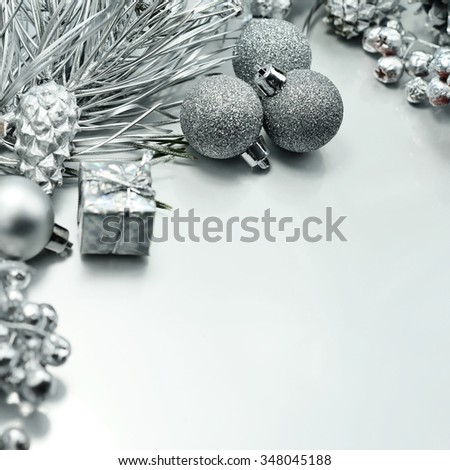 silver Christmas decoration