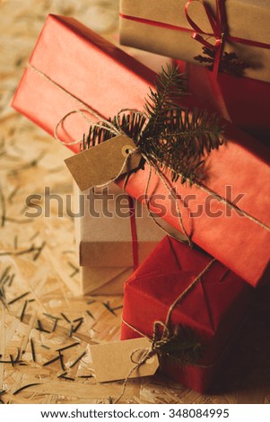 Picture of modern design christmas gift wrap
