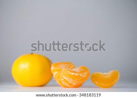 Tangerine or mandarin fruit macro.