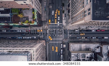 New York City 5th Ave Vertical Royalty-Free Stock Photo #348384155