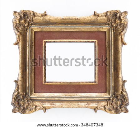 decorative golden frame - ornate frame , classical 