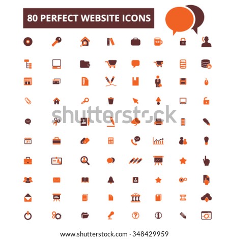 web, computer office, business icons, signs vector concept set for infographics, mobile, website, application
