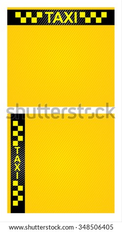 business cards taxi - set, vector template 10eps