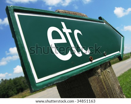 ETC road sign