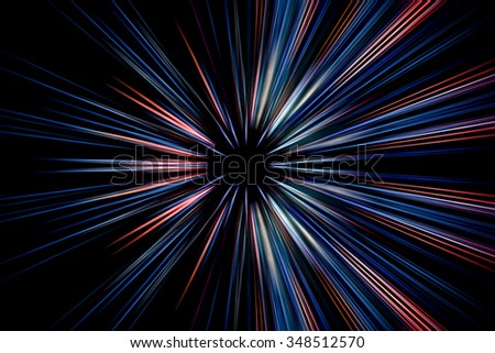 Abstract long exposure, speed lines motion  Royalty-Free Stock Photo #348512570