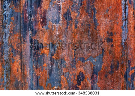Old rusty metal textured surface