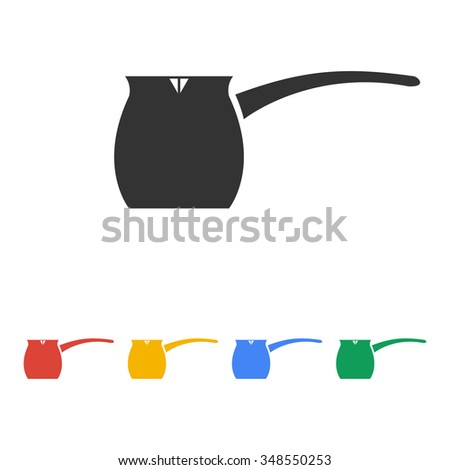 kettle icon. Flat design style
