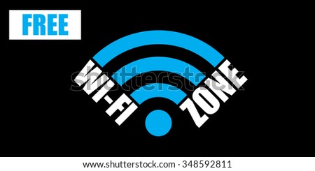 wi-fi sign wector