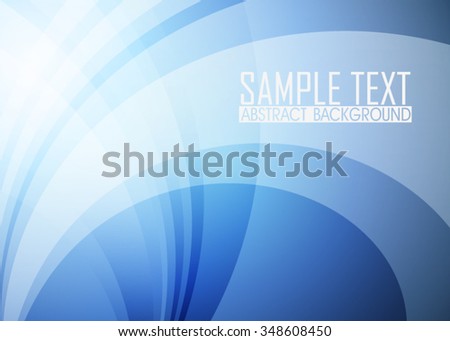 Blue abstract background illustration. Template for business card or banner 