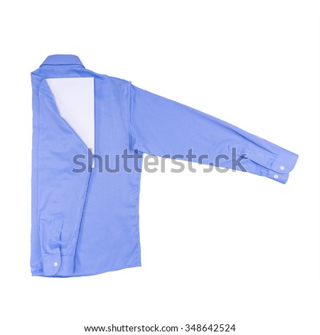 How to fold a shirt using a white sheet