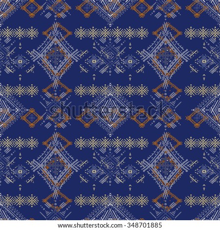 Abstract ethnic boho seamless pattern. Tribal art print. Background texture, wallpaper 