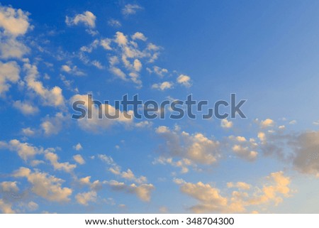 cloudy on clear blue sky, beautiful heaven sky background