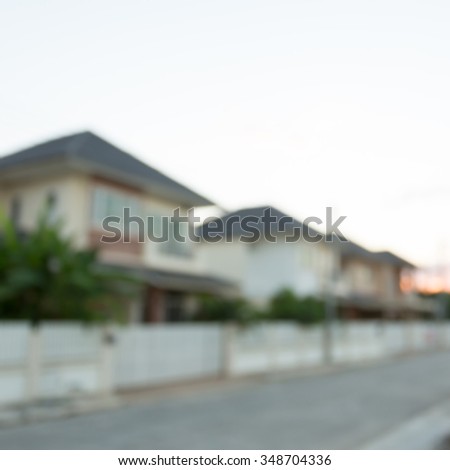 property residential house building, image blur background