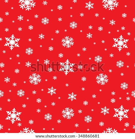 Snowflake Pattern - Snowflake vector pattern. Each snowflake is grouped individually for easy editing.