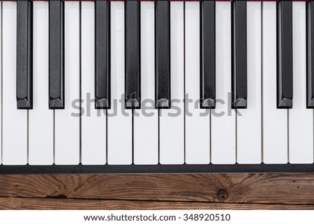 close-up electric piano