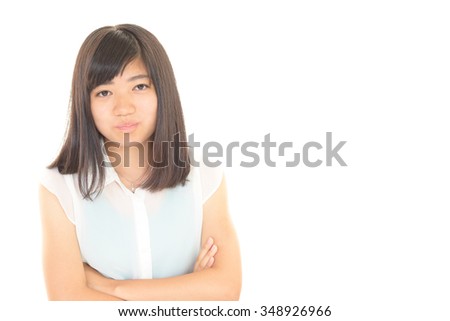 A dissatisfied girl