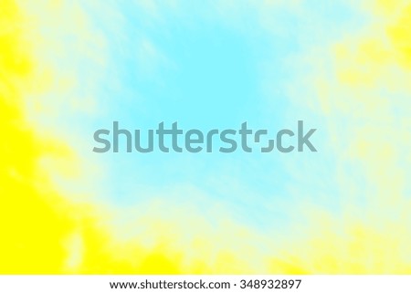 Abstract modern background - fashionable yellow-blue website template for text. Blurred natural background.