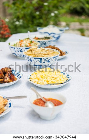 Healthy Indonesian food, stock picture